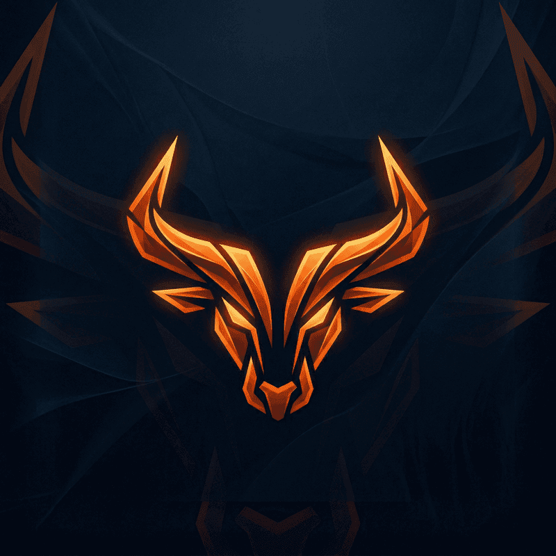 Alternative logo — solid bull